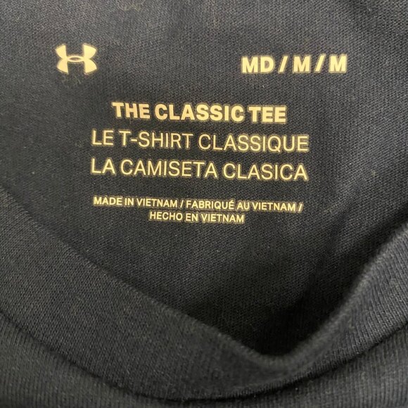 Under Armour “RESPECT” Graphic Classic Tee | Navy Blue | Size M - Picture 6 of 6